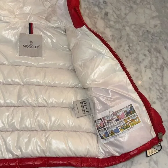 MONCLER RED DOWN JACKET 6Y